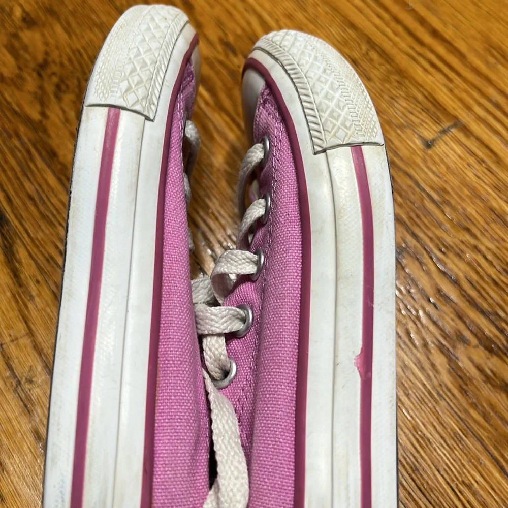 Converse All Star pink youth size 11. Low top sneakers.
